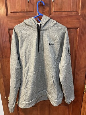 nike training therma hoodie grey