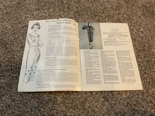 1956 Bear Brand hand knit Fashions Magazine 50 cents Vol. 353 - Picture 4 of 5