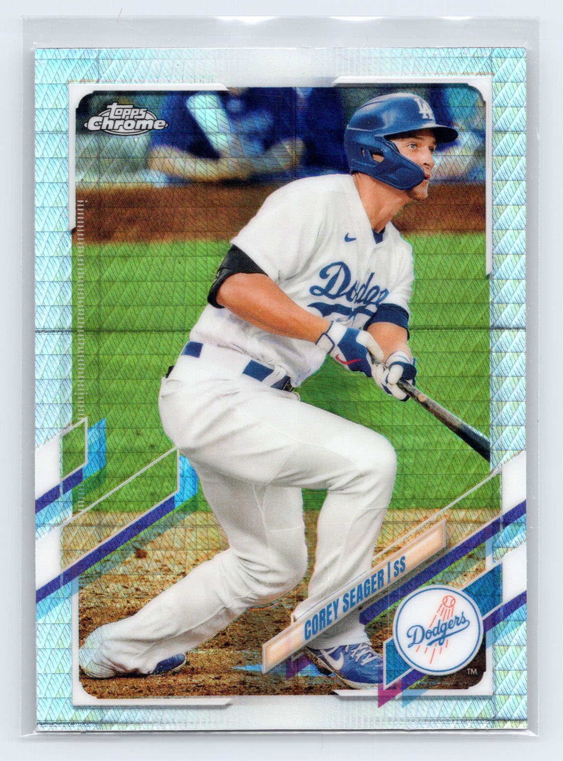 2021 Topps Chrome #117 Corey Seager Prism Refractor
