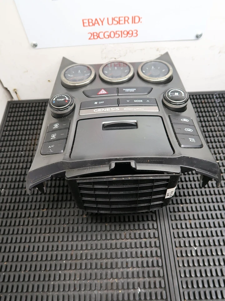 2013-2016 HYUNDAI GENESIS COUPE ПОДЛИННЫЙ БЛОК КЛИМАТ-КОНТРОЛЯ ТЕМПЕРАТУРЫ OEM - Изображение 2 из 4