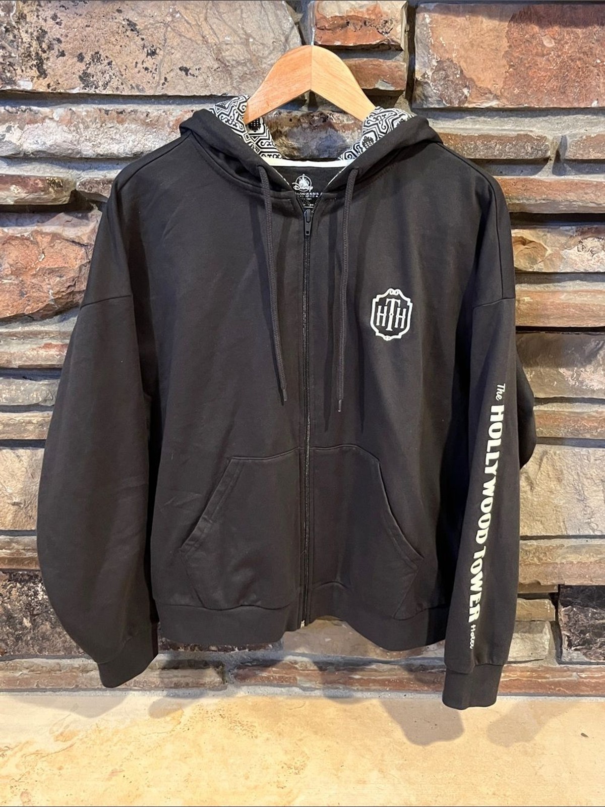 Disney Hollywood Towel Hotel Full Zip Fleece Hood… - image 1
