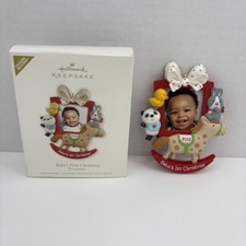Baby's 1st Christmas Hallmark Ornament 2012 Personalize Picture Christmas Baby
