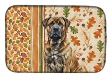 Brindle Boerboel Fall Dish Drying Mat WDK7720DDM