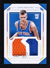 2015 National Treasures Swatches Rookies Super Prime 1/1 Kristaps Porzingis 0wb