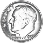 1972 P Roosevelt Dime From Mint Set