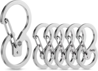KeyUnity KS Edelstahl Schlüsselanhänger Utility Schlüsselanhänger Karabiner Cli