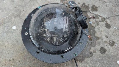 メンテナンス STANDARD COMPASS Vintage RITCHIE B 500 Marine Boat Compass For Repair Missing Parts