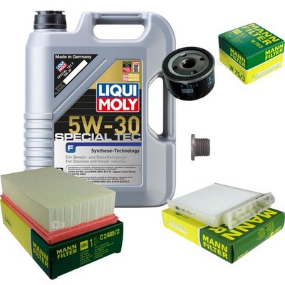 MANN Inspektionspaket 5 L LIQUI MOLY Special Tec F 5W-30 für Renault Modus/Grand
