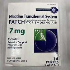 Habitrol Nicotine Transdermal System Patch 7 MG Step 3 New 14 Patches Exp 10/26
