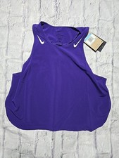 Nike AeroSwift Dri-FI Adv Cropped Running Tank Top FN2713-547 Women's Size M