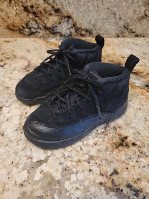 Jordan 12 Retro Toddler's TD Black Taxi 850000-071 Size 10C Excellent Condition