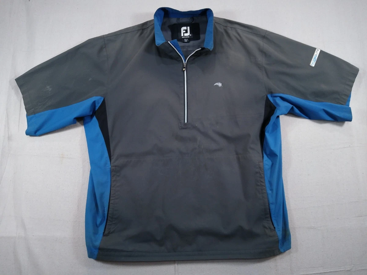 FootJoy Dryjoys Bleu Marine 1/2 Éclair Manche Courte Pull Golf Veste