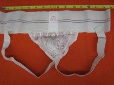 Vintage jockstrap white see thru Trufit athletic supporter LAST ONE Size XL