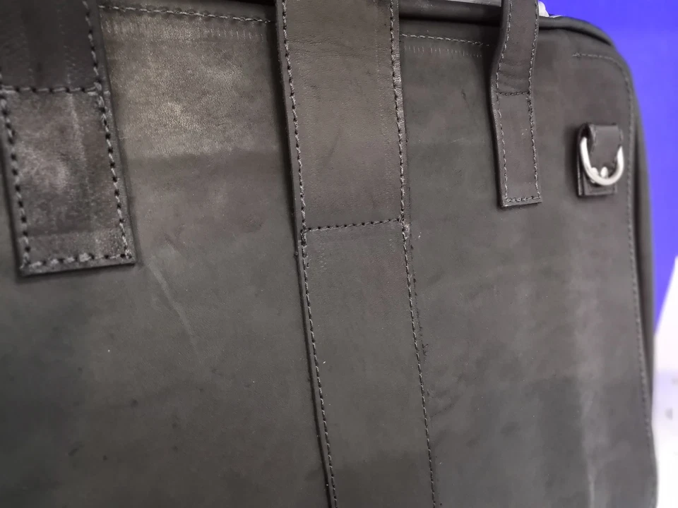 Laptoptasche Viva 15.6 35,6cm Notebook Bag Leder Stahl schwarz R-GO RGOAVLAPBL - Bild 4 von 4