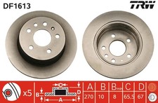 Disque de frein Opel SENATOR