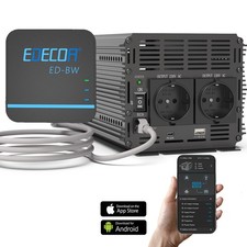 EDECOA Inverter 12v 220v Onda Sinusoidale Pura 1500W 2000W 2500W 3500W WIFI APP