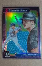 2021 Panini Donruss - Diamond Kings Mike Yastrzemski #28 Holo Purple