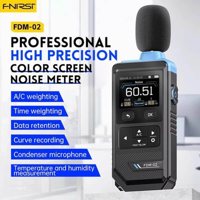 FNIRSI FDM-02 Digital Meter Handheld Professional Decibel Measuring Instrument