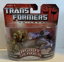 Transformers Universe Robot Heroes Beast Wars Series Rattrap Vs Megatron New
