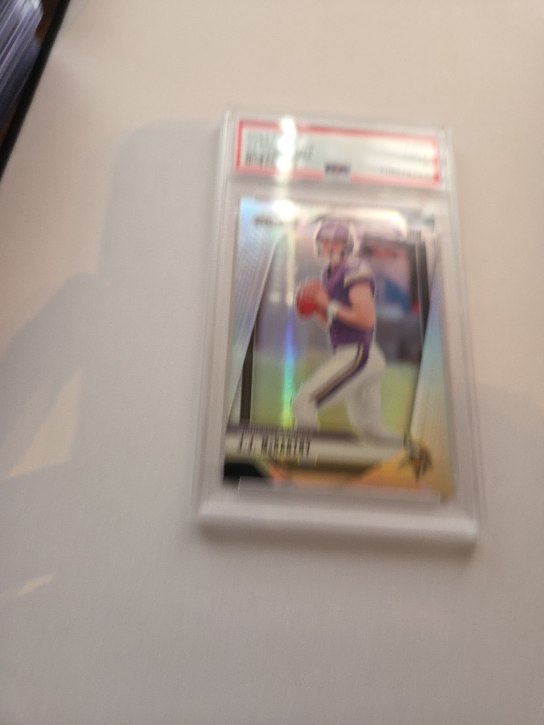 2024 Panini Prizm - Rookies J.J. McCarthy #400 Silver Prizm (RC) PSA 9
