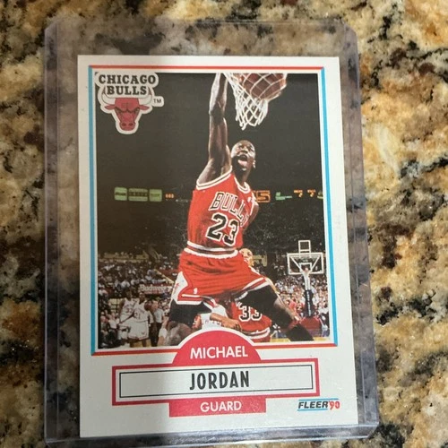 Fleer 1990-91 Michael Jordan #26 Chicago Bulls Basketball NBA Base Set
