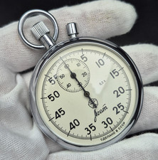 Vintage AGAT Mechanical Stopwatch USSR Soviet Made, Working Condition