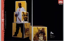 2002 Vintage Print Ad Ecko Unltd Men's Clothing DMX Magazine Advertisement Art