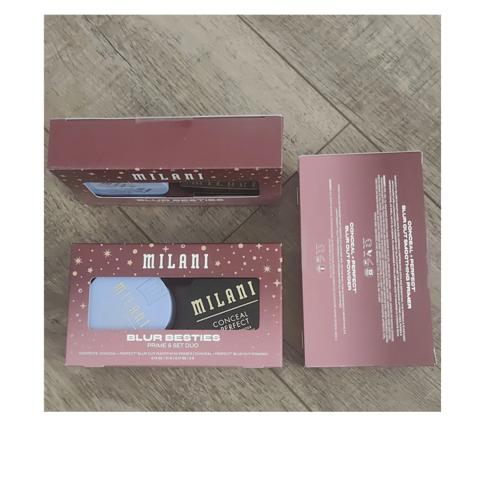 Lots of 3 Milani Blur Besties Prime&Set Duo Conceal + Perfect Primer& Powder Set