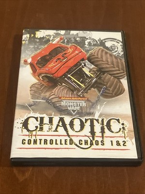Monster Jam CHAOTIC Controlled Chaos 1 & 2 DVD 2010 Advance Auto Parts W/ Insert