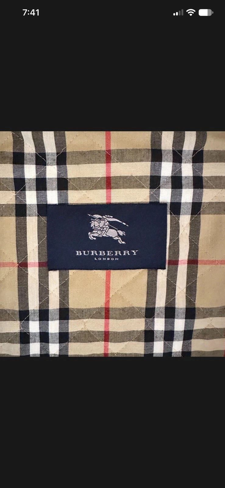 Burberry London Men's Jacket Very Beautiful Olive Green Hooded Coat Size XXL - product detail image 7