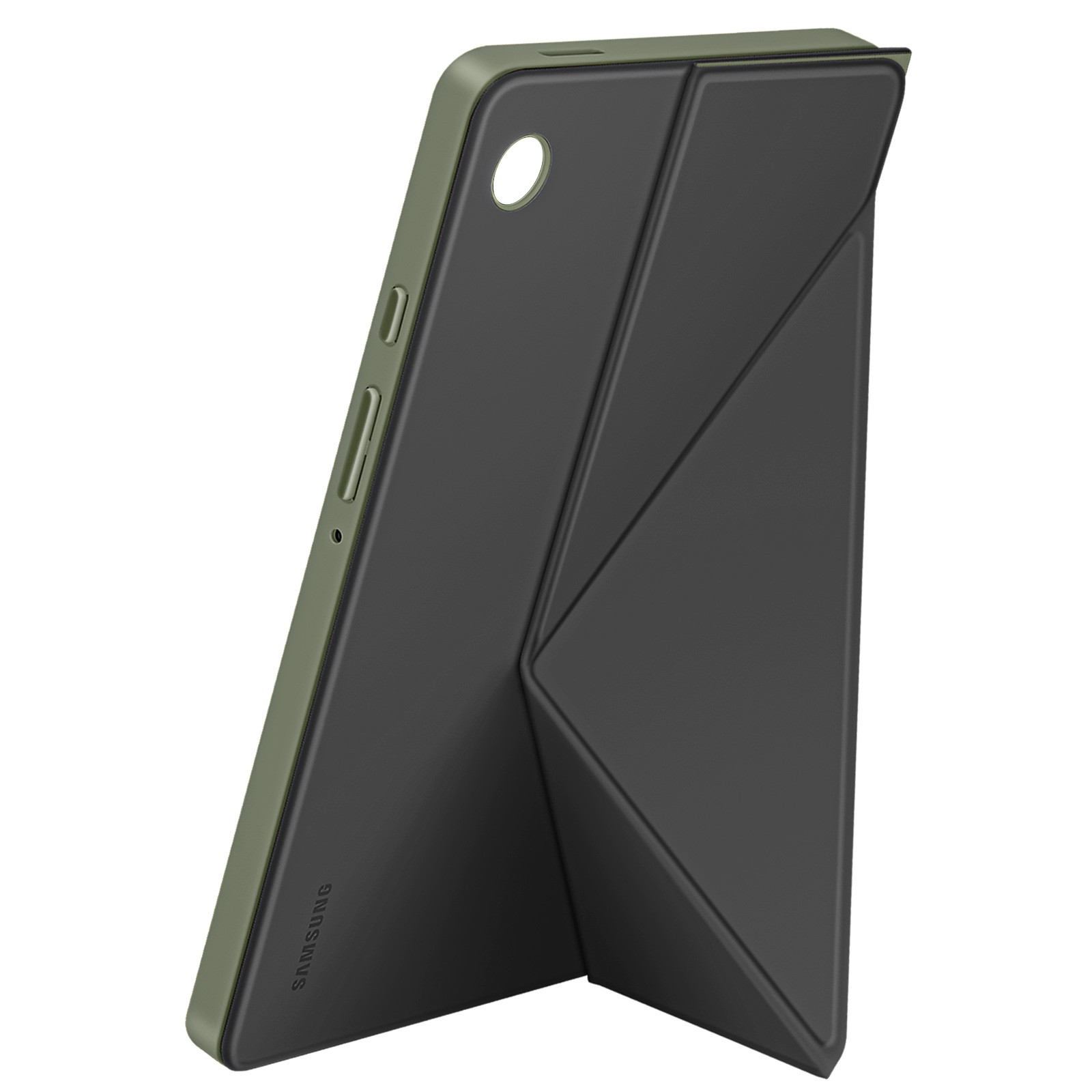 Étui Tab A9 Plus avec support multiposition rotatif en cuir noir