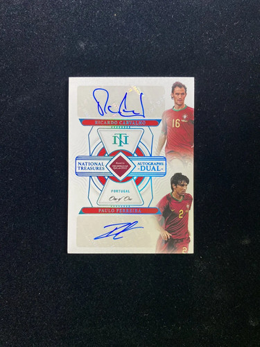 2022 Panini FIFA Road to World Cup Dual Auto Ricardo Carvalho 1/1 PLAT WU89