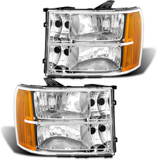 Headlights For 2007-2014 Sierra 2007-2013 Sierra 1500 2007-14 GMC 2500HD 3500HD