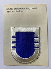 US Army 325th Infantry Regiment 3rd Battalion Airborne Beret Flash Patch