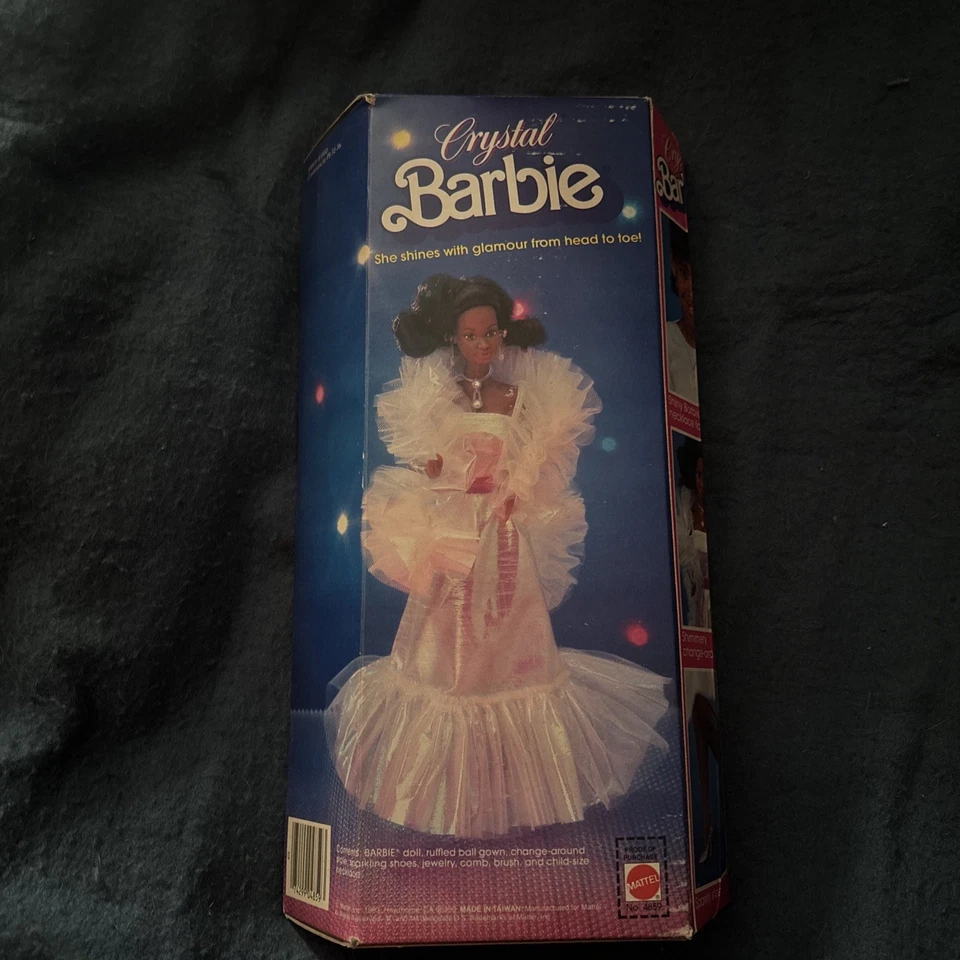 Muñeca afroamericana Barbie de cristal Mattel #4859 1983 de colección ¡Rara en caja original! Foto 2 de 4