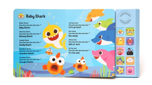 Baby Shark Nursery Rhymes 10 Button Sound Book| Learning & Education Toys | I... - Picture 5 of 5