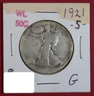 1921-S WALKING LIBERTY HALF DOLLAR