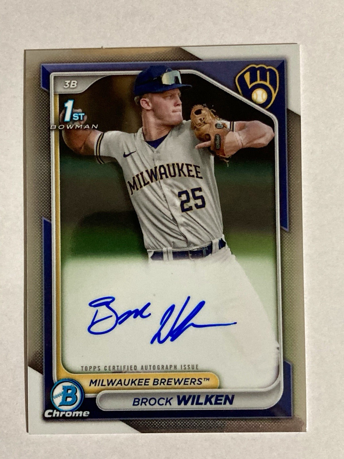 2024 Bowman - Chrome Prospect Autographs Brock Wilken #CPA-BW (AU, RC)