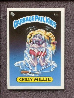 1985 Garbage Pail Kids UK Minis - Chilly Millie - 32b