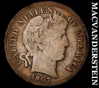 1907-S Barber Dime- Silver- Semi Key Better Date No Reserve #J826