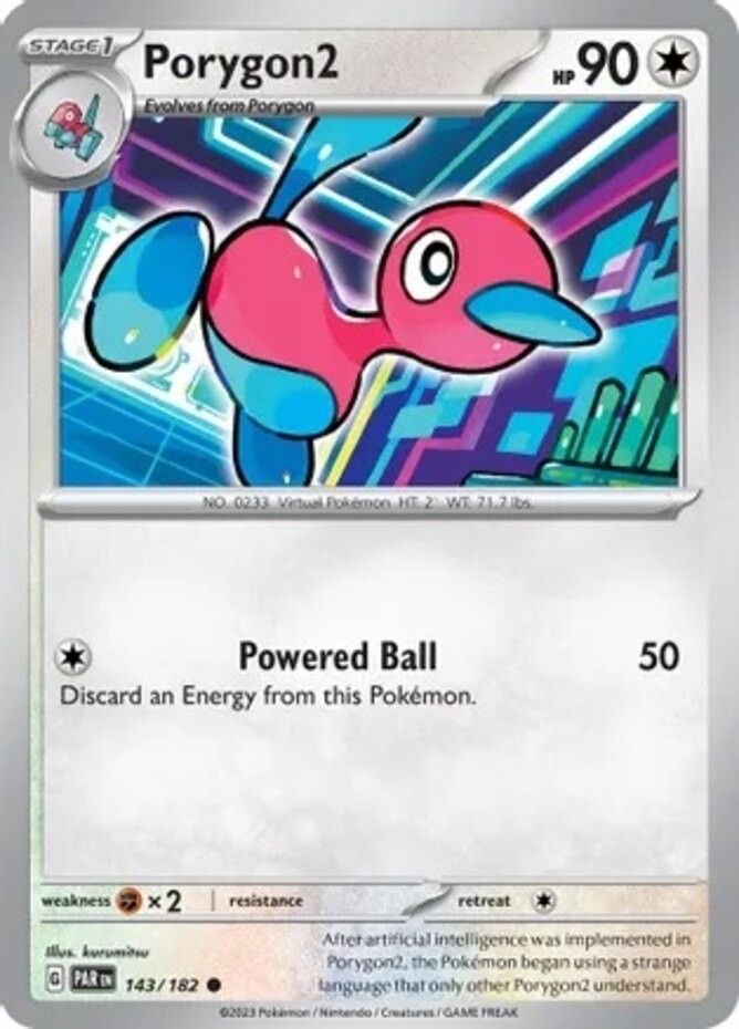 Pokemon - Porygon2 - 143/182 - Paradox Rift - NM/M