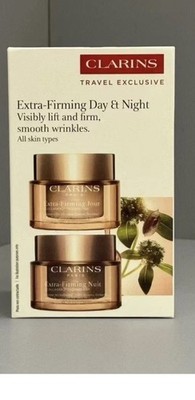 2x50ml Clarins Extra Straffende Tage Nachtcreme - [KOLLAGEN]³ Straffendes Duo UK