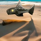 ☆♤ Rare Beautifully Carved Haida Shark Pendant In Argilite By Glen Pollard S♤☆ — photo 4