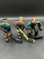 1995 Tonka Hockey Player Figures Lot Masked Goalie Skaters Sticks. ML