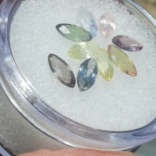 Super Sparkle 🌈 Sapphire Suite, includes Color Change 6x3mm 3 ctw - Image 4 of 4