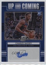 2021-22 Contenders Optic Up and Coming Blue Prizm 38/75 Charles Bassey Auto 04dh