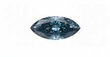 0.07 Carat Vivid Blue VVS2 Marquise Natural Enhanced Loose Diamond 3.50X2.00mm