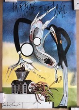 Pink Floyd The Wall We Don&rsquo;t Need No Education Gerald Scarfe Vintage 1982Poster.