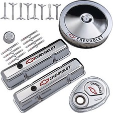 Proform 141-900 Small Block Chevy Chrome Dress-up Kit Wbowtie
