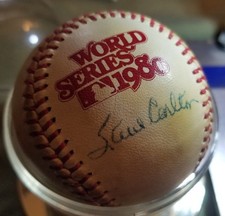 Jordan,Griffey, & 500+ Cards- Steve Carlton- 1980 World Series Auto Basebal